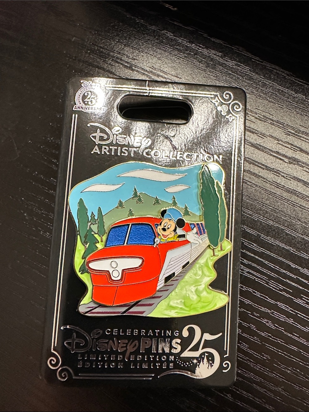 Disney Artist Collection Mickey Mouse on Red Train Pin